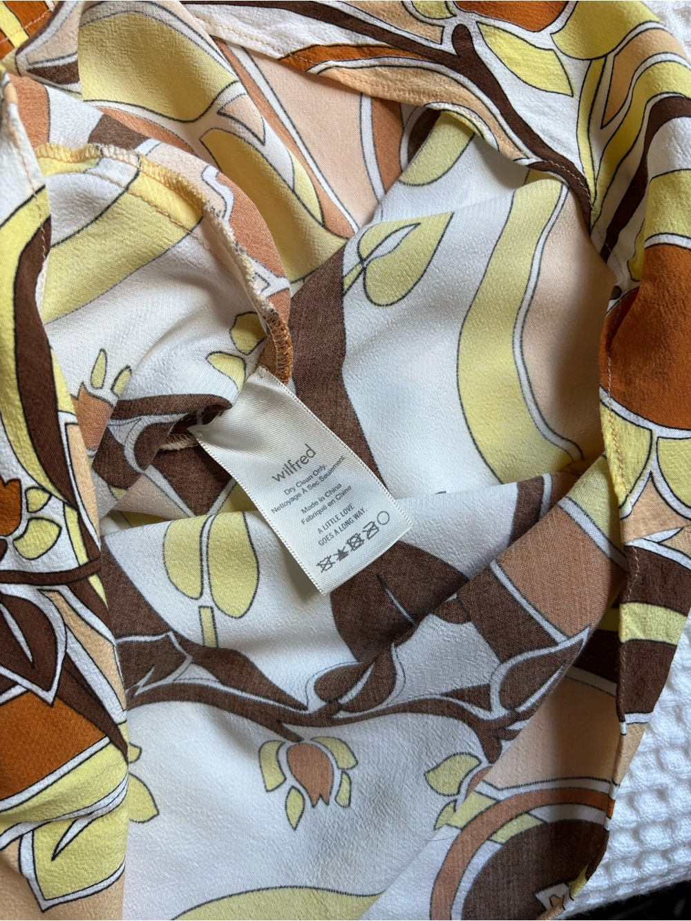 Wilfred Midi Slip Dress in Brown, Tan, Cream, Yellow - Picture 3 of 3